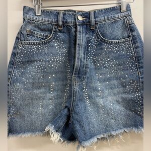NWT ITMFL Embellished Blue Jean Shorts